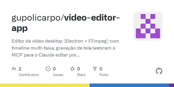 Miniatura de compartilhamento: Editor de vídeo — código-fonte