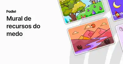 Miniatura de compartilhamento: Padlet — mural de recursos do medo
