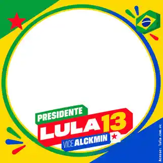Miniatura de compartilhamento: Moldura para foto — Time do Lula